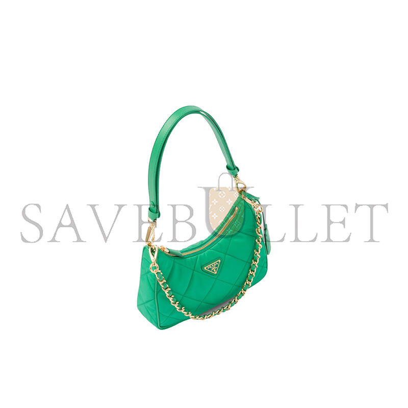 PRADA RE-EDITION 1995 PADDED SHOULDER BAG IN GREEN 1BC204 (23*17*6.5cm)